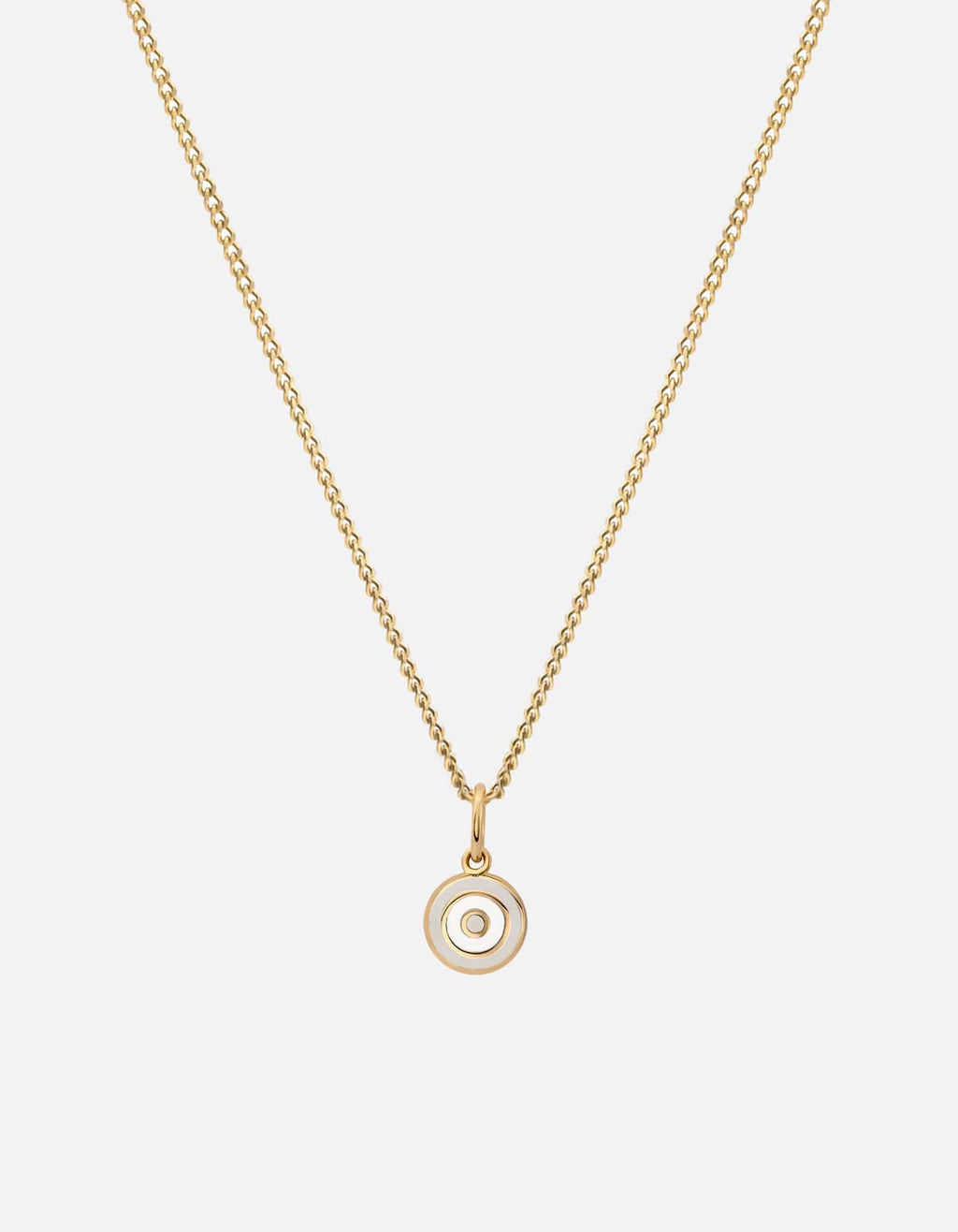 Miansai Necklaces Ojos Necklace, Gold Vermeil/Linen Linen / 21 in. / Monogram: No