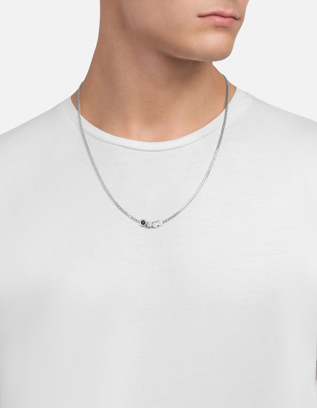 Opus Chalcedony Chain Necklace, Sterling Silver