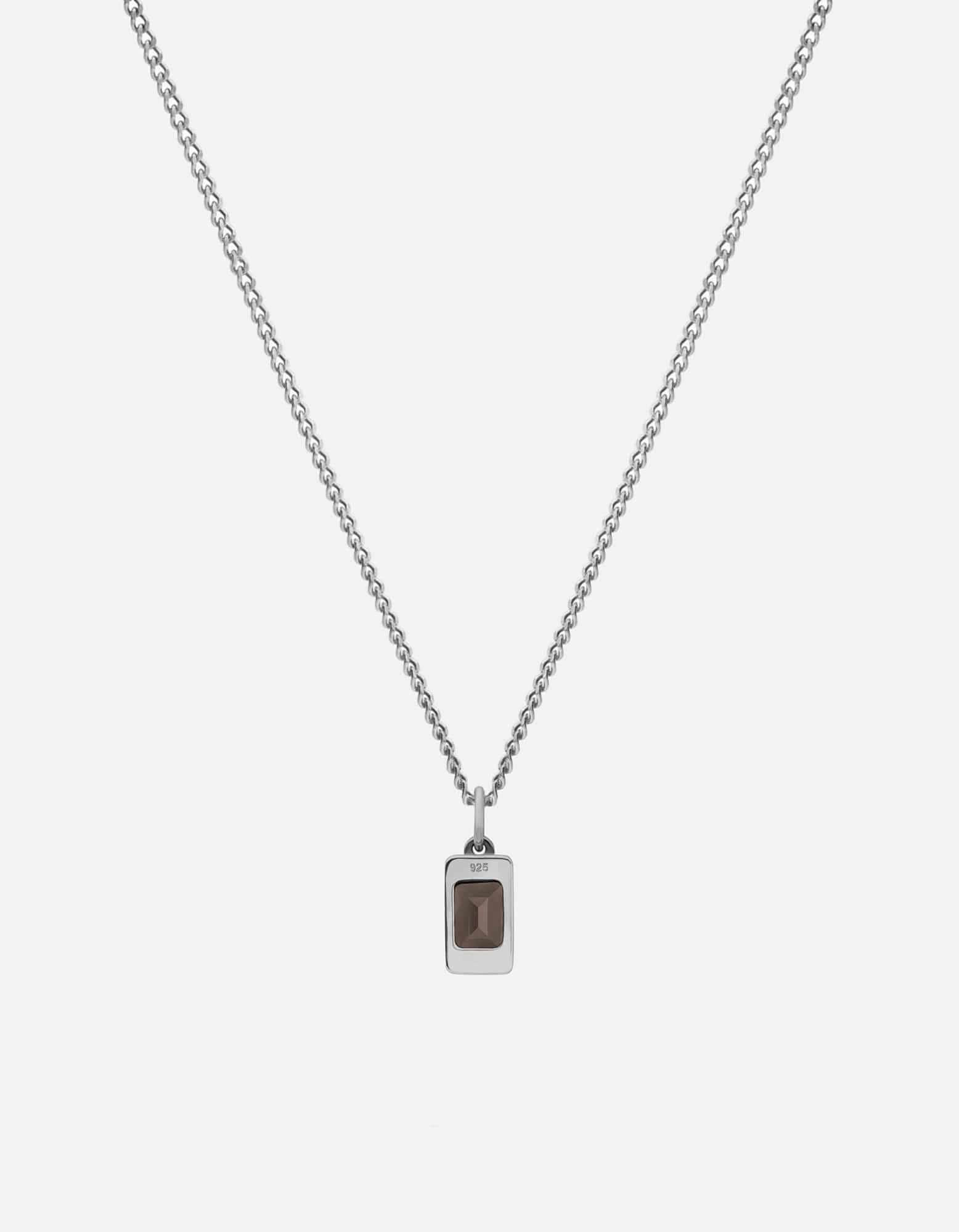 Valor Gray Topaz Necklace, Sterling Silver
