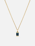 Miansai Necklaces Valor Blue Topaz Necklace, Gold Vermeil Blue / 18 in.