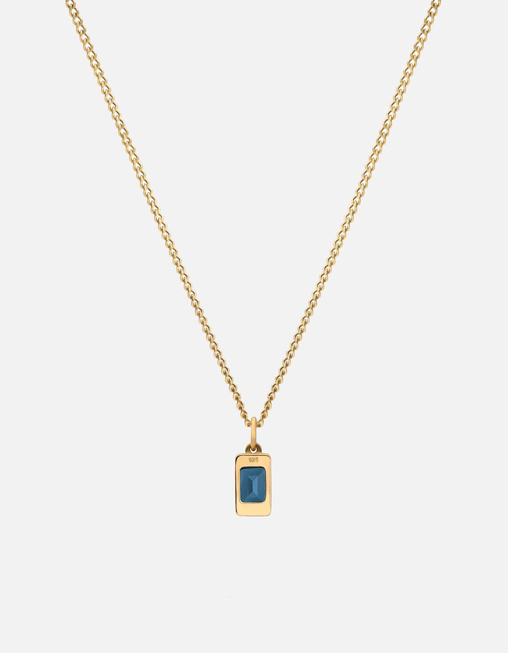Valor Blue Topaz Necklace, Gold Vermeil