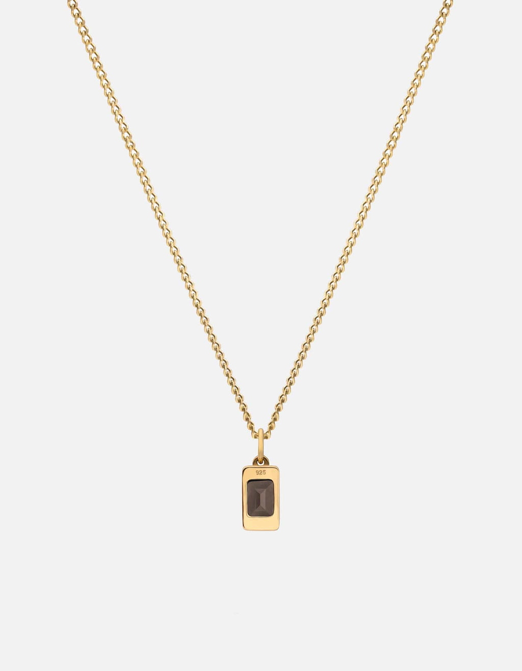 Valor Gray Topaz Necklace, Gold Vermeil