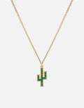 Miansai Necklaces Cactus Onyx Necklace, Gold Vermeil Green / 18 in.