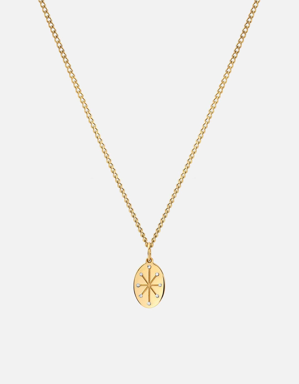 Miansai Necklaces Octo Necklace, Gold Vermeil/Diamonds Polished Gold/Pave / 24 in.