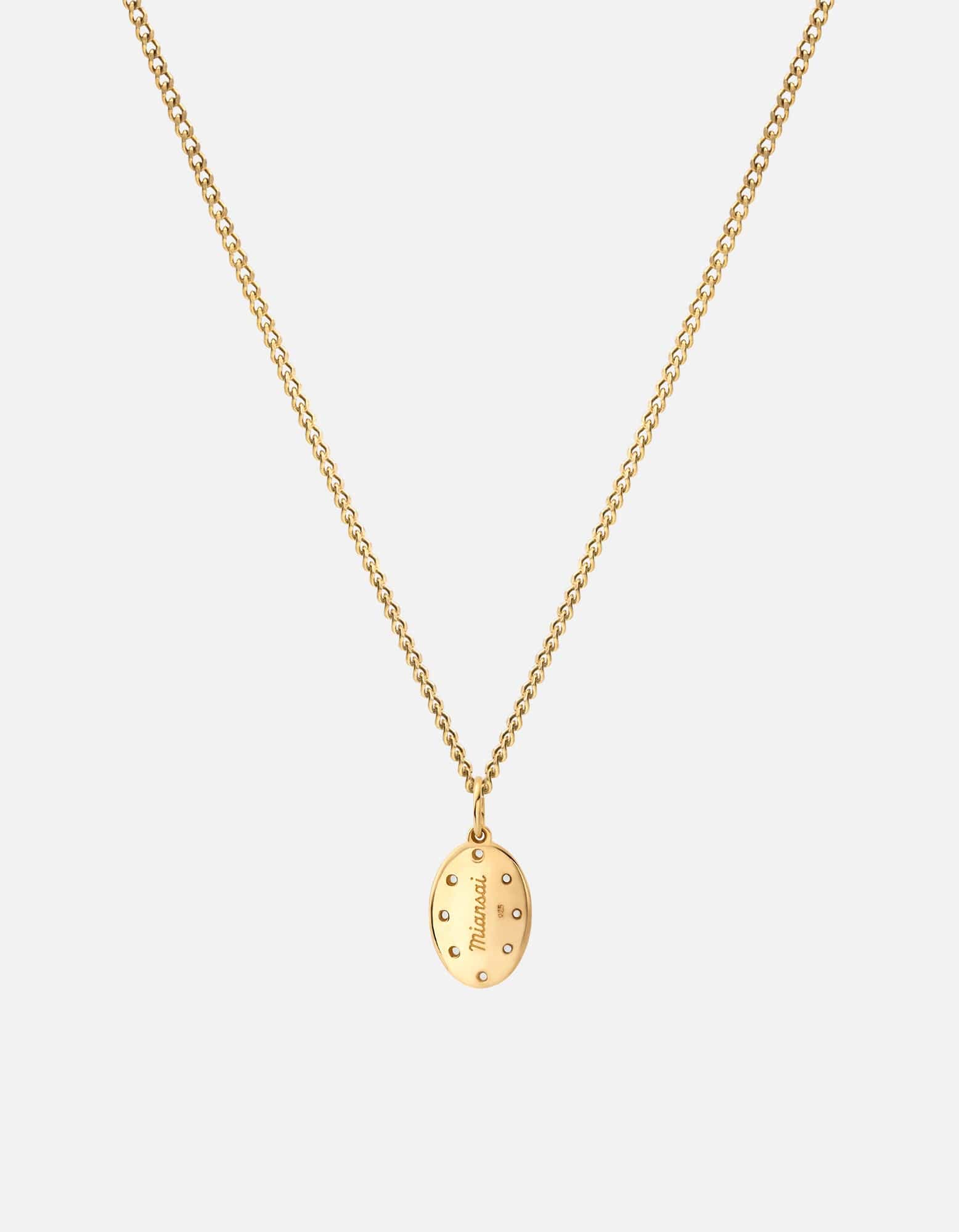 Octo Necklace, Gold Vermeil/Diamonds