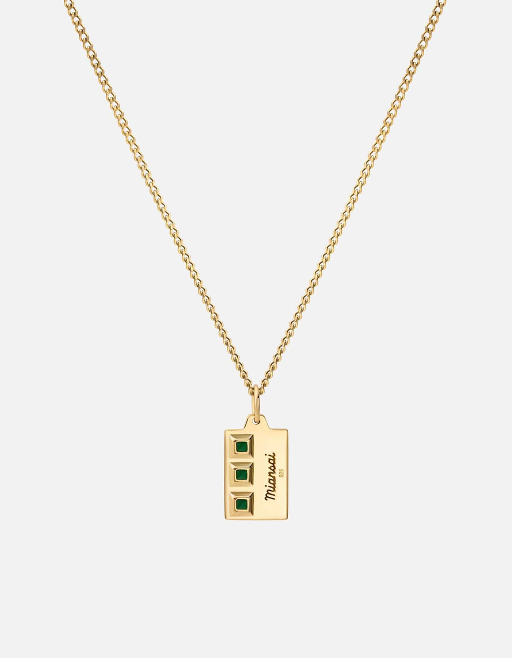 Virgil Agate Pendant Necklace, Gold Vermeil