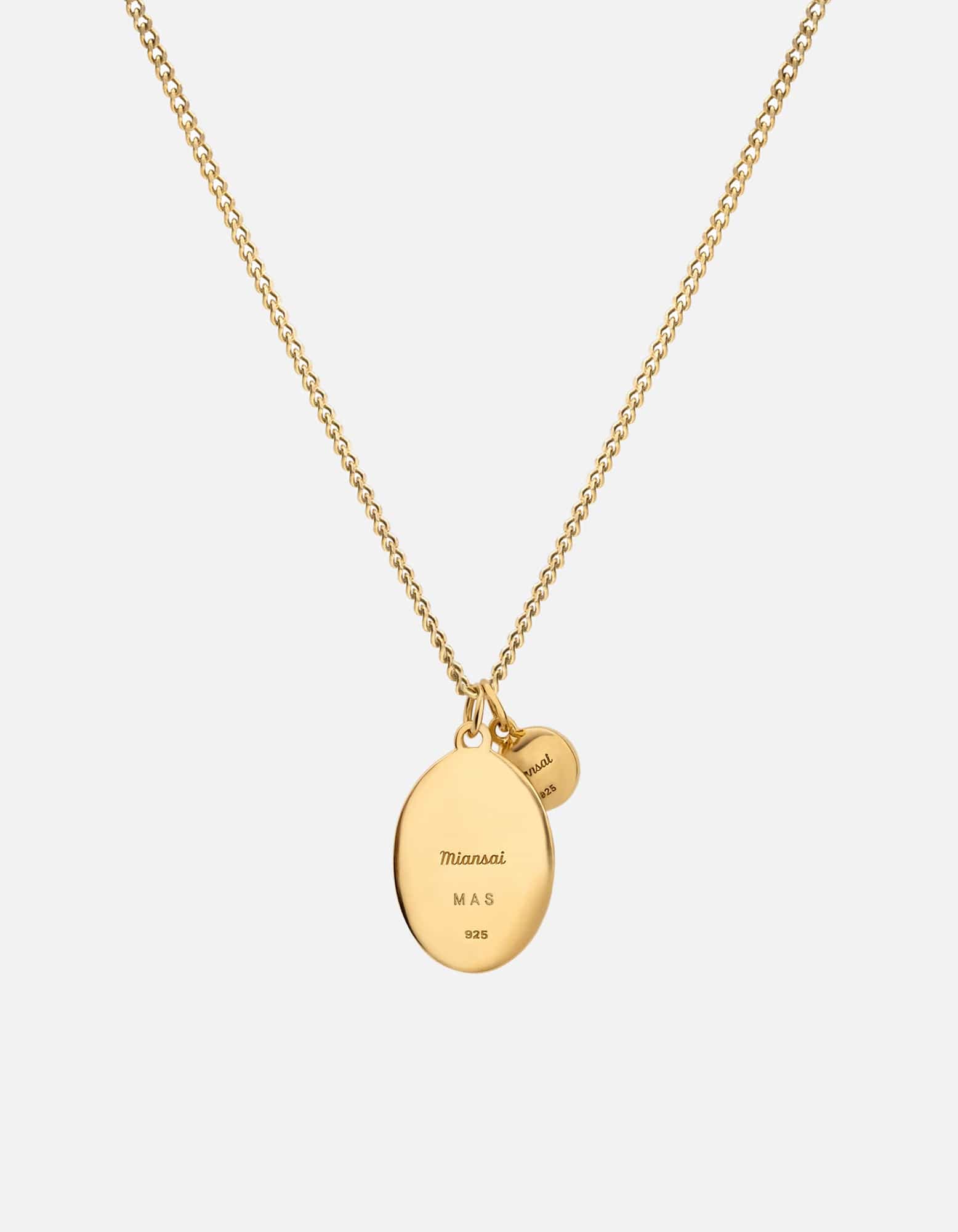 Dawn Necklace, Gold Vermeil/Black