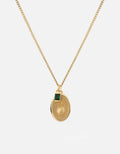 Miansai Necklaces Pina Agate Necklace, Gold Vermeil Green / 18 in. / Monogram: No