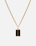 Miansai Necklaces Duo Onyx Pendant Necklace, Gold Vermeil Black / 21 in.