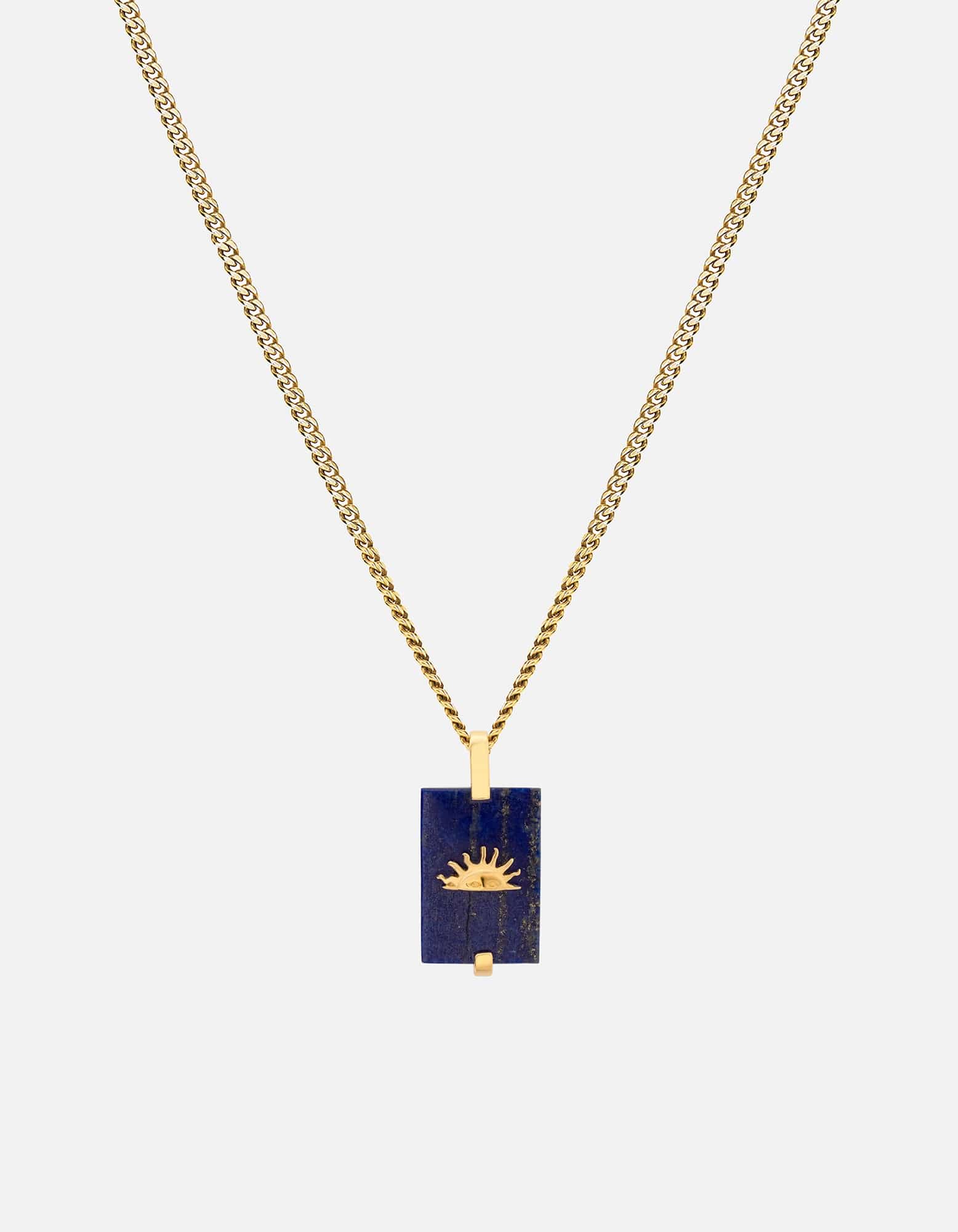 Miansai Necklaces Sol Lapis Necklace, Gold Vermeil Blue / 24 in.