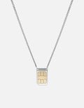 Miansai Necklaces SIM Card Necklace, Sterling Silver Polished Silver / 21 in.