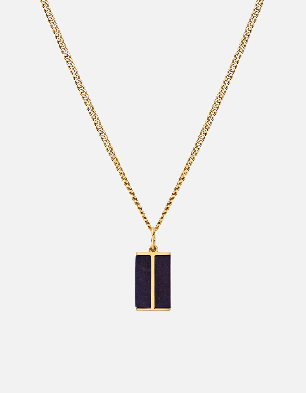 Miansai Necklaces Duo Lapis Pendant Necklace, Gold Vermeil Blue / 21 in.