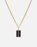 Miansai Necklaces Duo Lapis Pendant Necklace, Gold Vermeil Blue / 21 in.