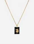 Miansai Necklaces Wolf Onyx Necklace, Gold Vermeil Black / 24 in.