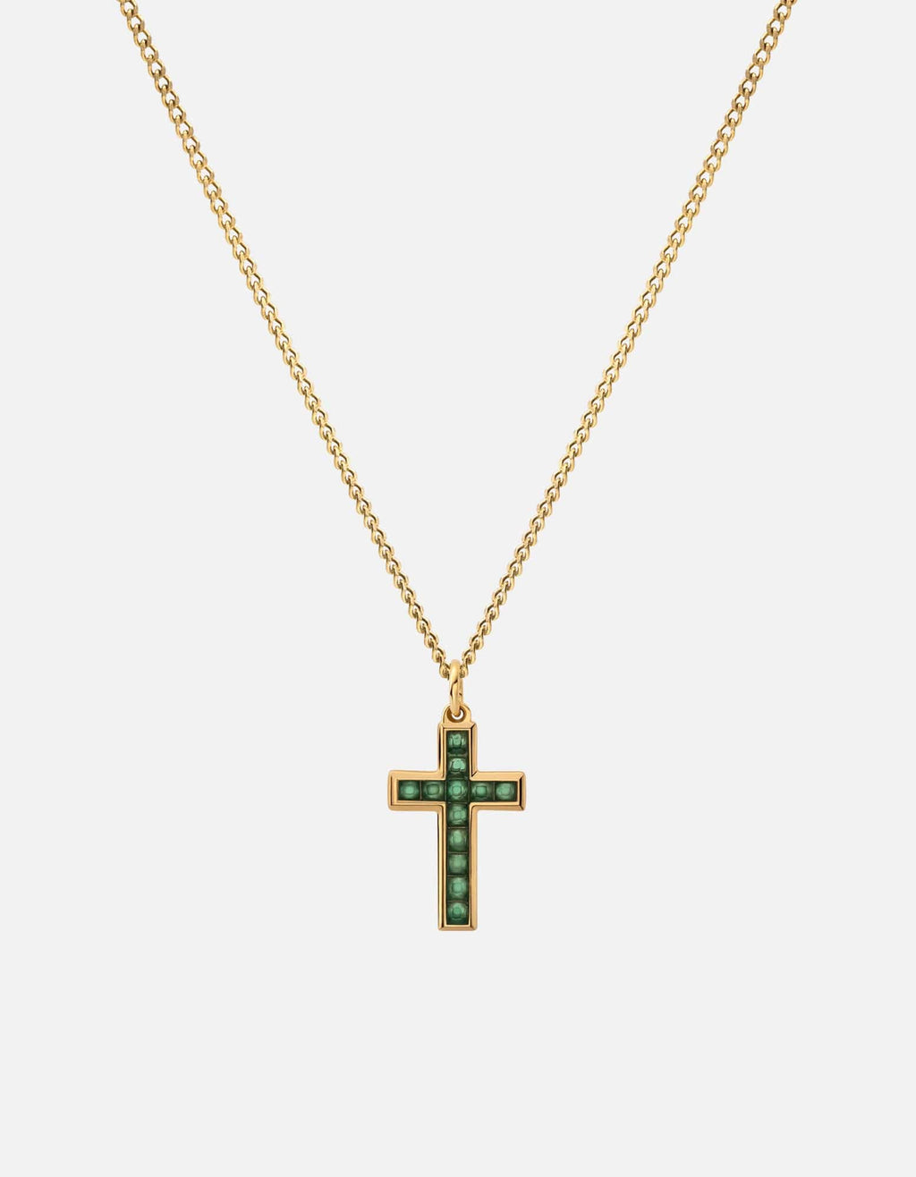 Miansai Necklaces Kruse Agate Necklace, Gold Vermeil Green / 24 in.
