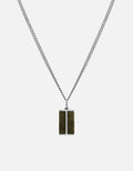 Miansai Necklaces Duo Jasper Pendant Necklace, Sterling Silver Green / 21in.