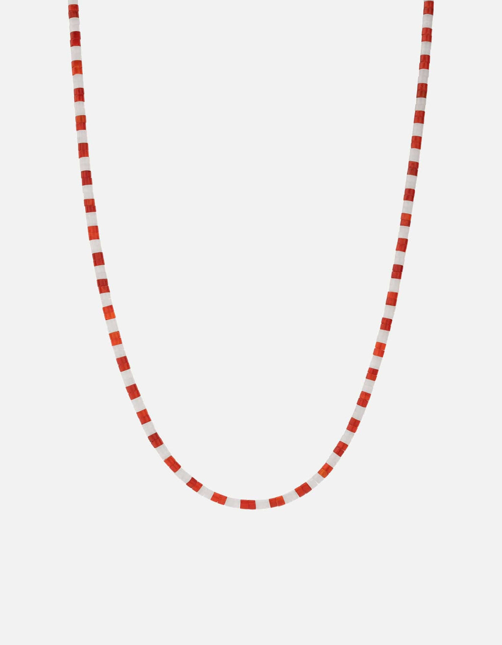 Miansai Necklaces Kai Carnelian Necklace, Sterling Silver Red/White / 23.5 in.