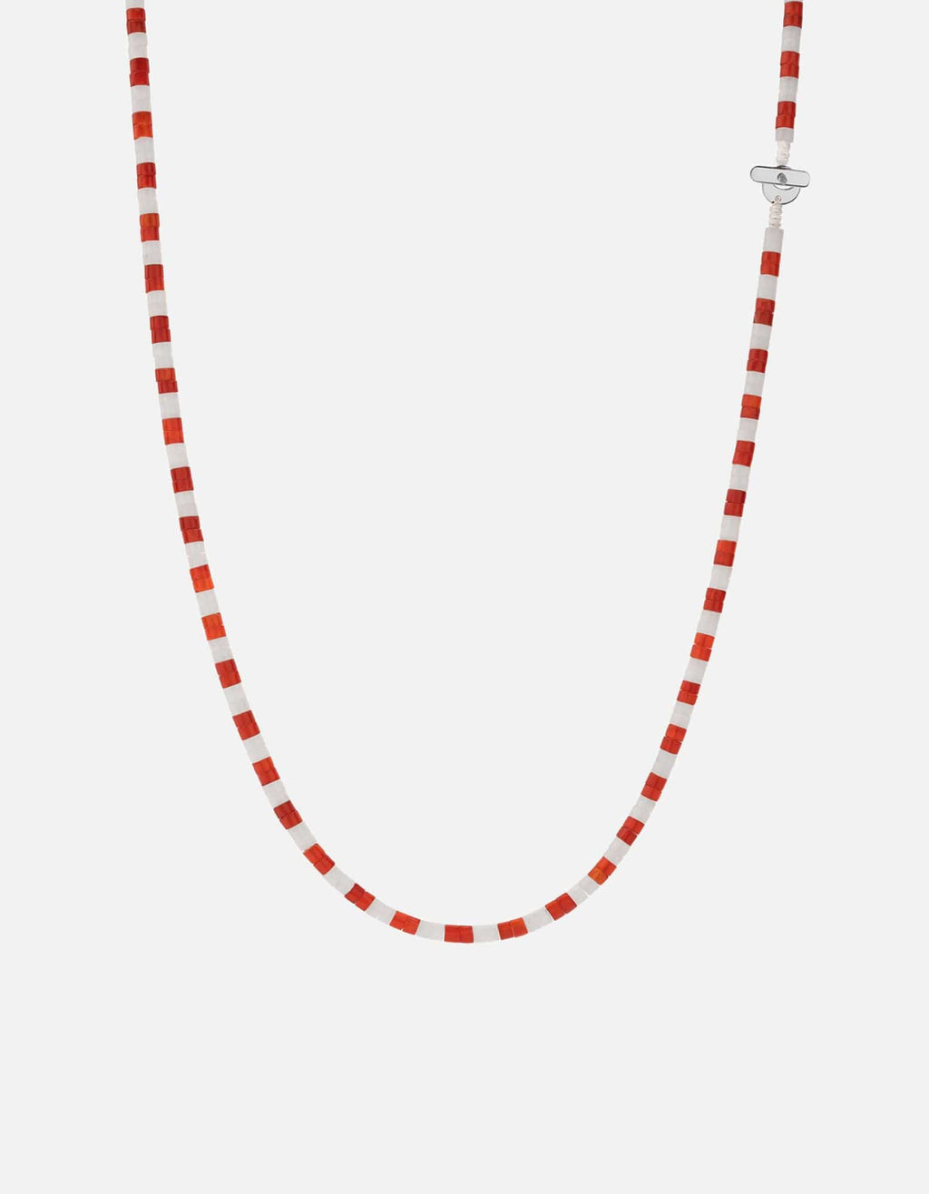Kai Carnelian Bead Necklace, Sterling Silver / Red