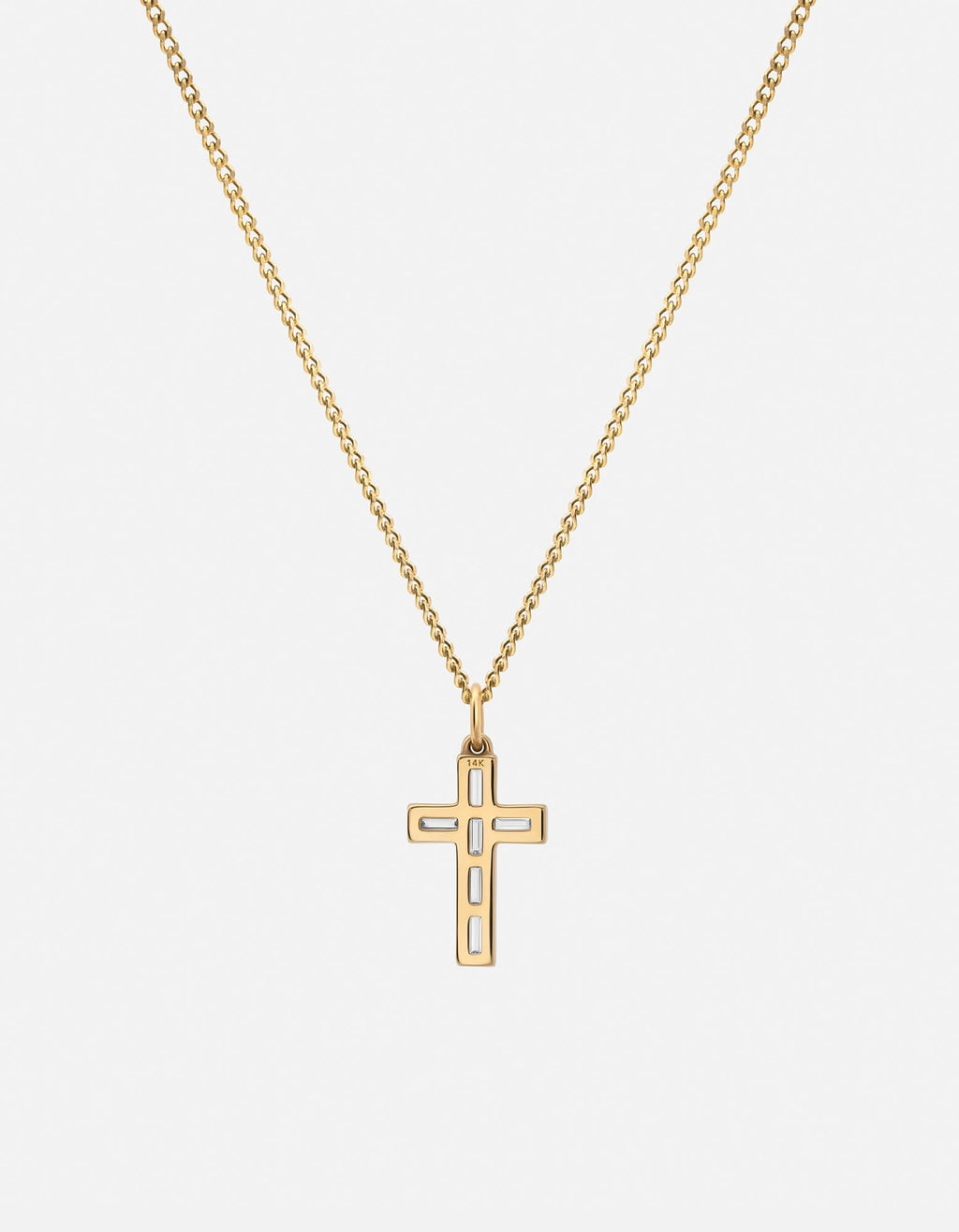 Cruxe Diamond Cross Pendant Necklace, 14k Gold