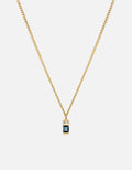 Miansai Necklaces Everett London Blue Topaz Pendant Necklace Blue / 21in.
