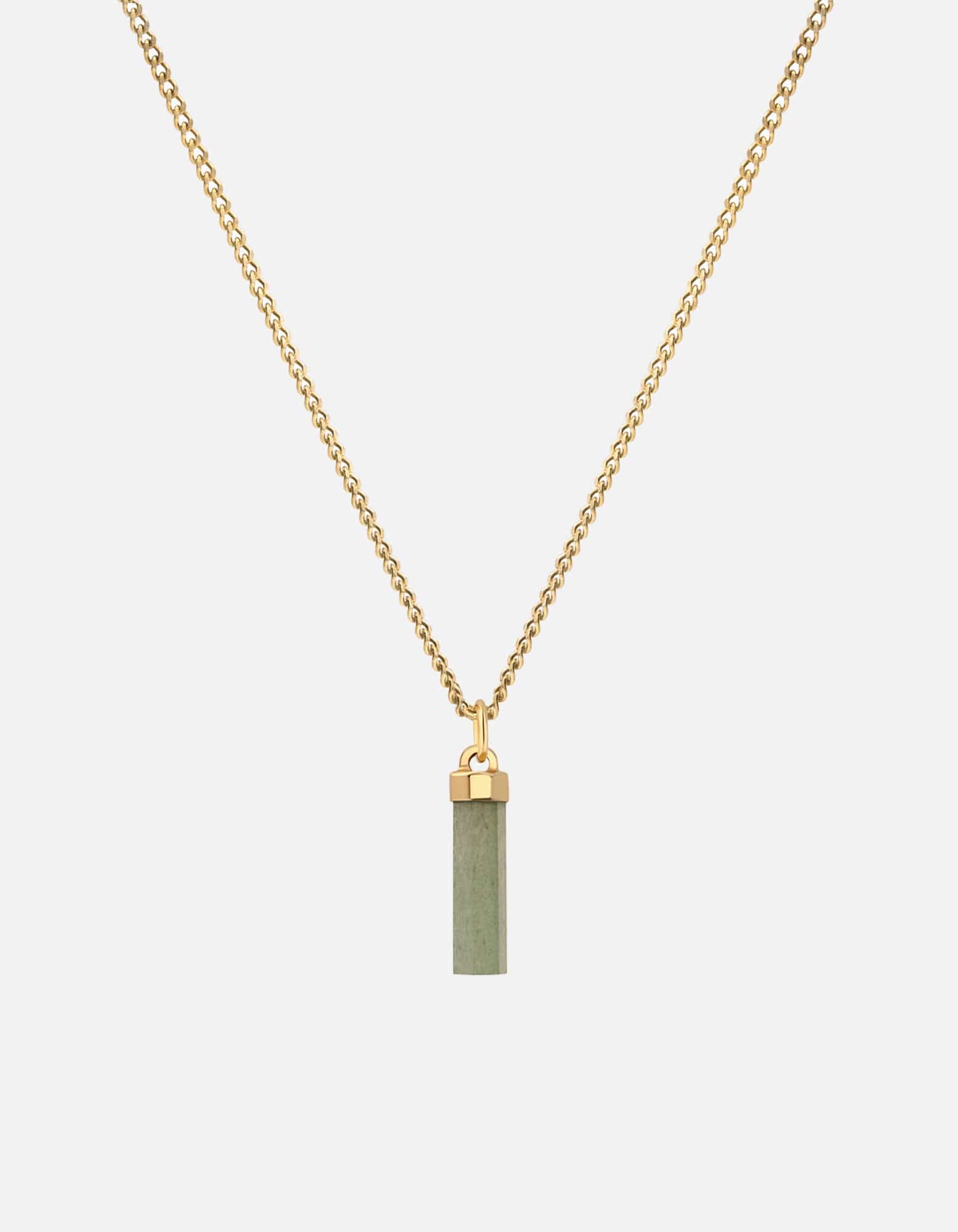 Miansai Necklaces Remi Aventurine Necklace, Gold Vermeil Green / 21 in.