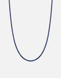 Miansai Necklaces Zane Lapis Necklace, Sterling Silver Blue / 22.5 in. / Monogram: No