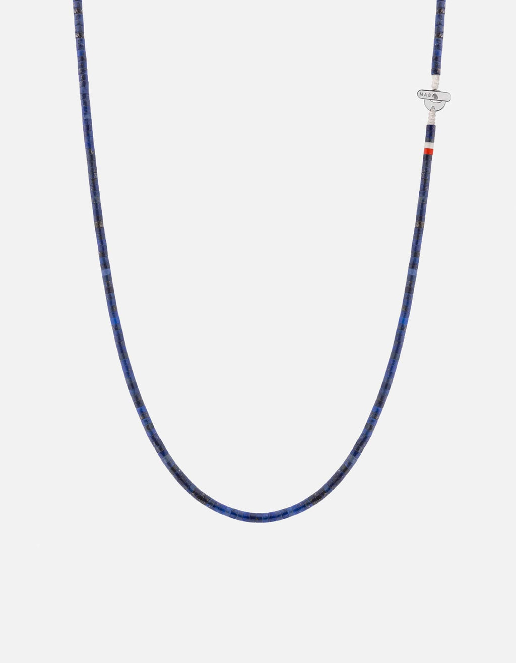 Zane Lapis Bead Necklace, Sterling Silver / Blue