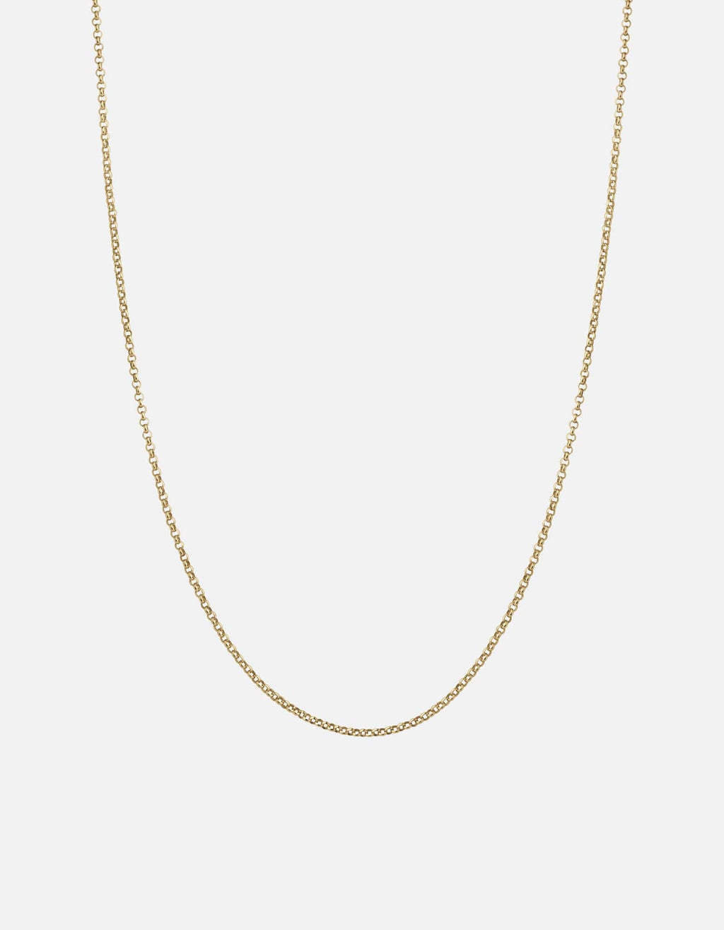 Miansai Necklaces 1.3mm Rolo Chain Necklace, Gold Vermeil Polished Gold / 16in.-18in.