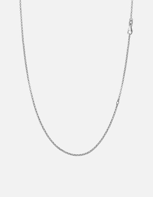 1.3mm Rolo Chain Necklace, Sterling Silver