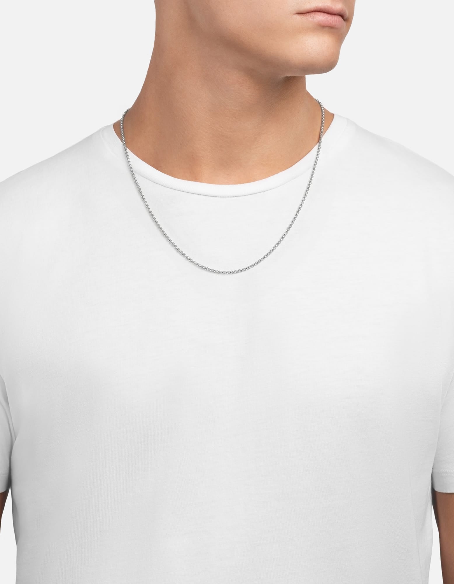 1.3mm Rolo Chain Necklace, Sterling Silver