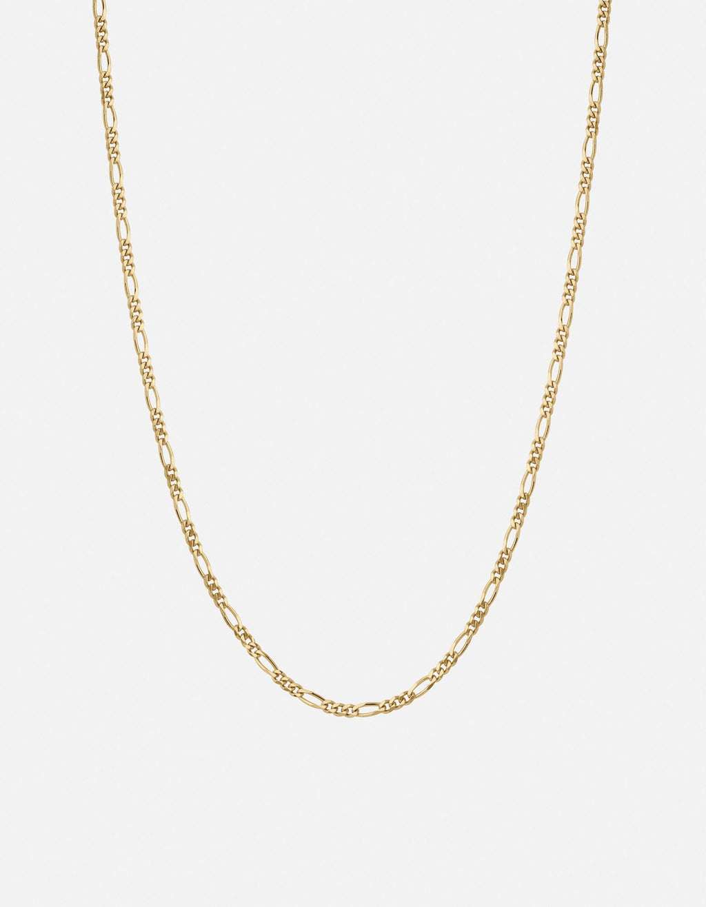 Miansai Necklaces 3mm Figaro Chain Necklace, Gold Vermeil Polished Gold / 22in.