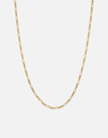 Miansai Necklaces 3mm Figaro Chain Necklace, Gold Vermeil Polished Gold / 22in.