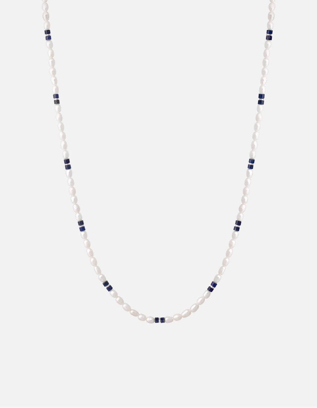 Miansai Necklaces Cash Lapis Pearl Necklace, Sterling Silver Blue/White / 21 in.