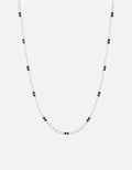 Miansai Necklaces Cash Lapis Pearl Necklace, Sterling Silver Blue/White / 21 in.