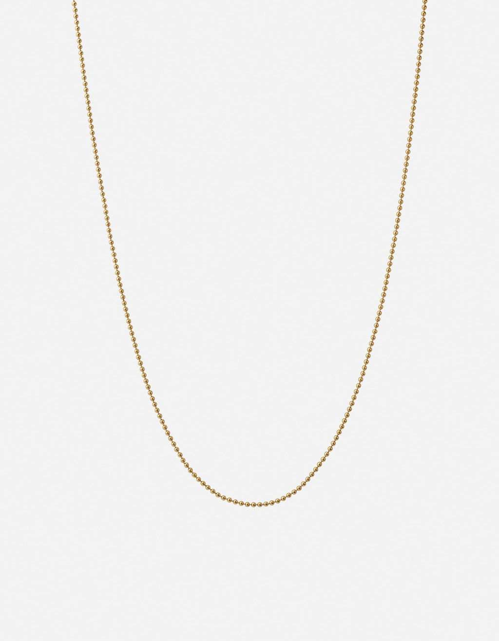 Miansai Necklaces Orb 1.5mm Chain Necklace, Gold Vermeil Polished Gold / 21 in.