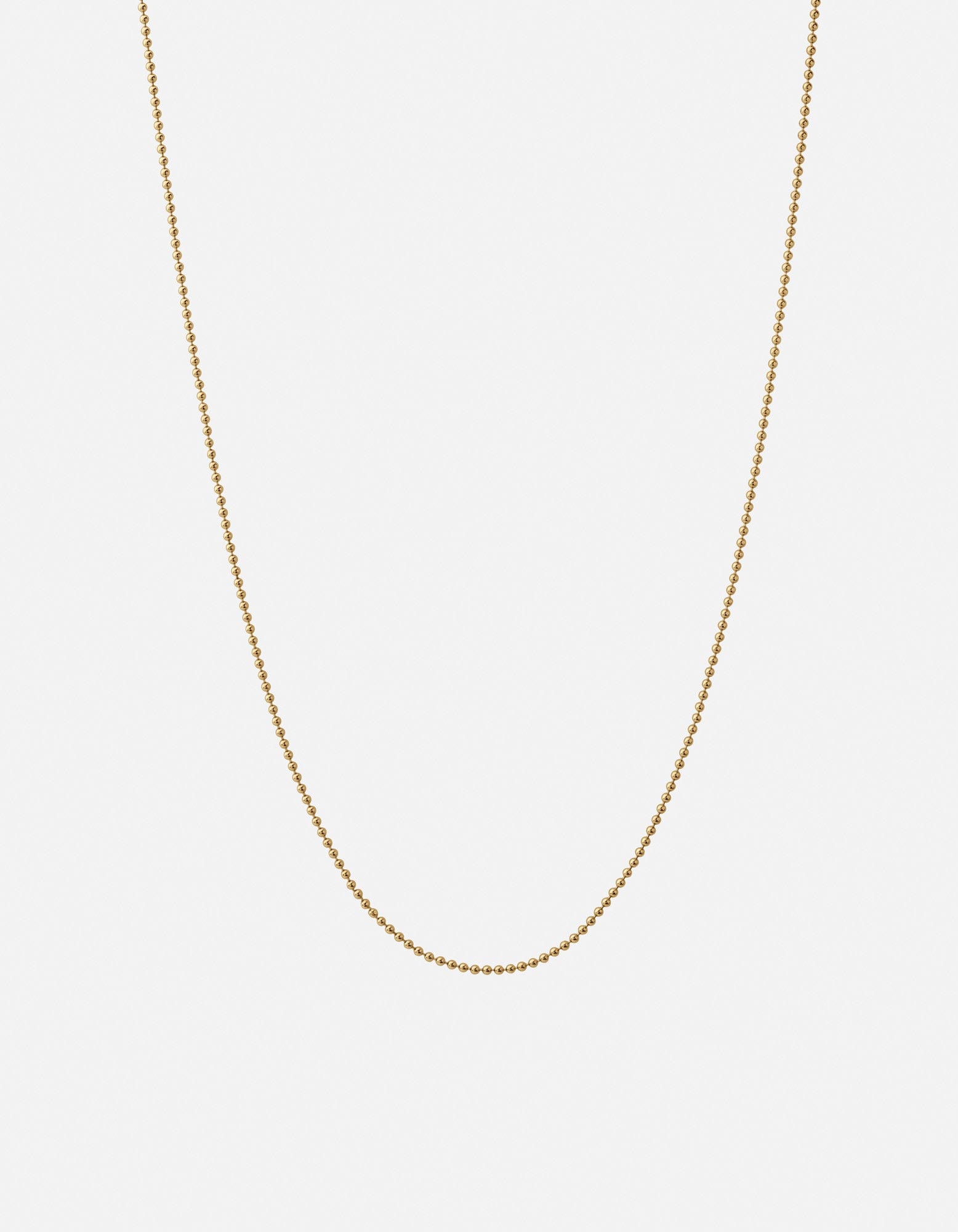 Miansai Necklaces Orb 1.5mm Chain Necklace, Gold Vermeil Polished Gold / 21 in.