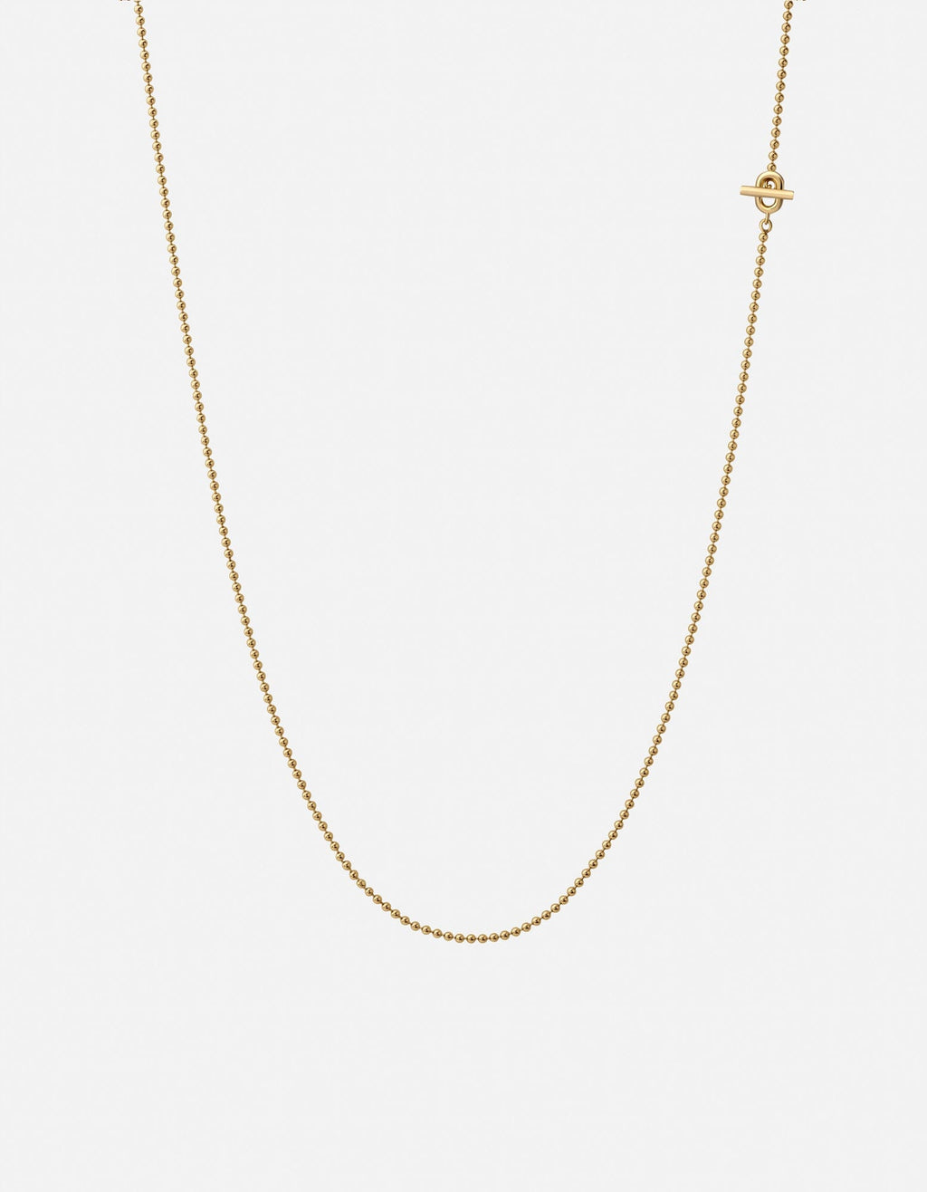 Orb 1.5mm Chain Necklace, Gold Vermeil