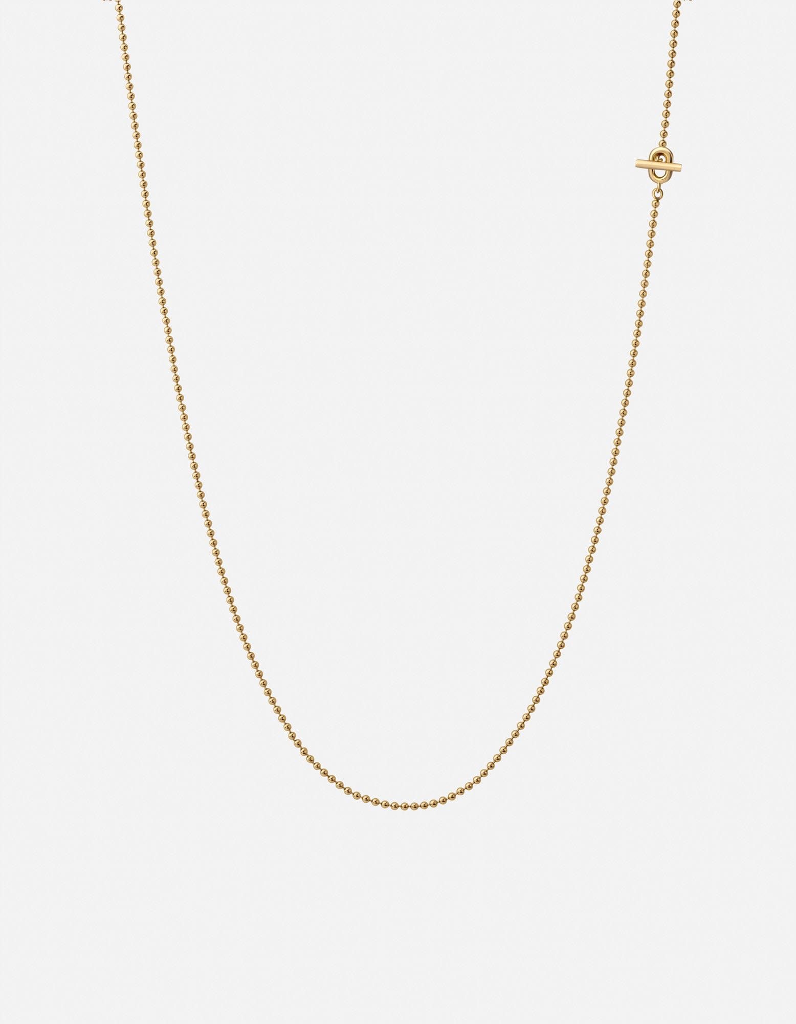 Orb 1.5mm Chain Necklace, Gold Vermeil