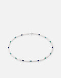 Ravi Pearl Choker, Sterling Silver / Blue/Green