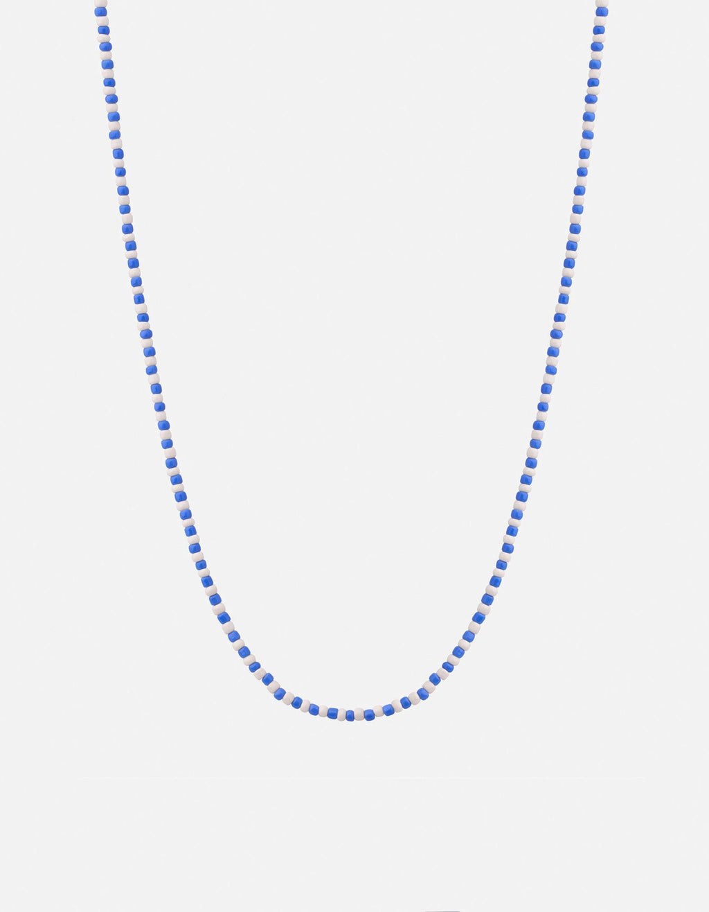 Niko Bead Necklace, Sterling Silver / Blue