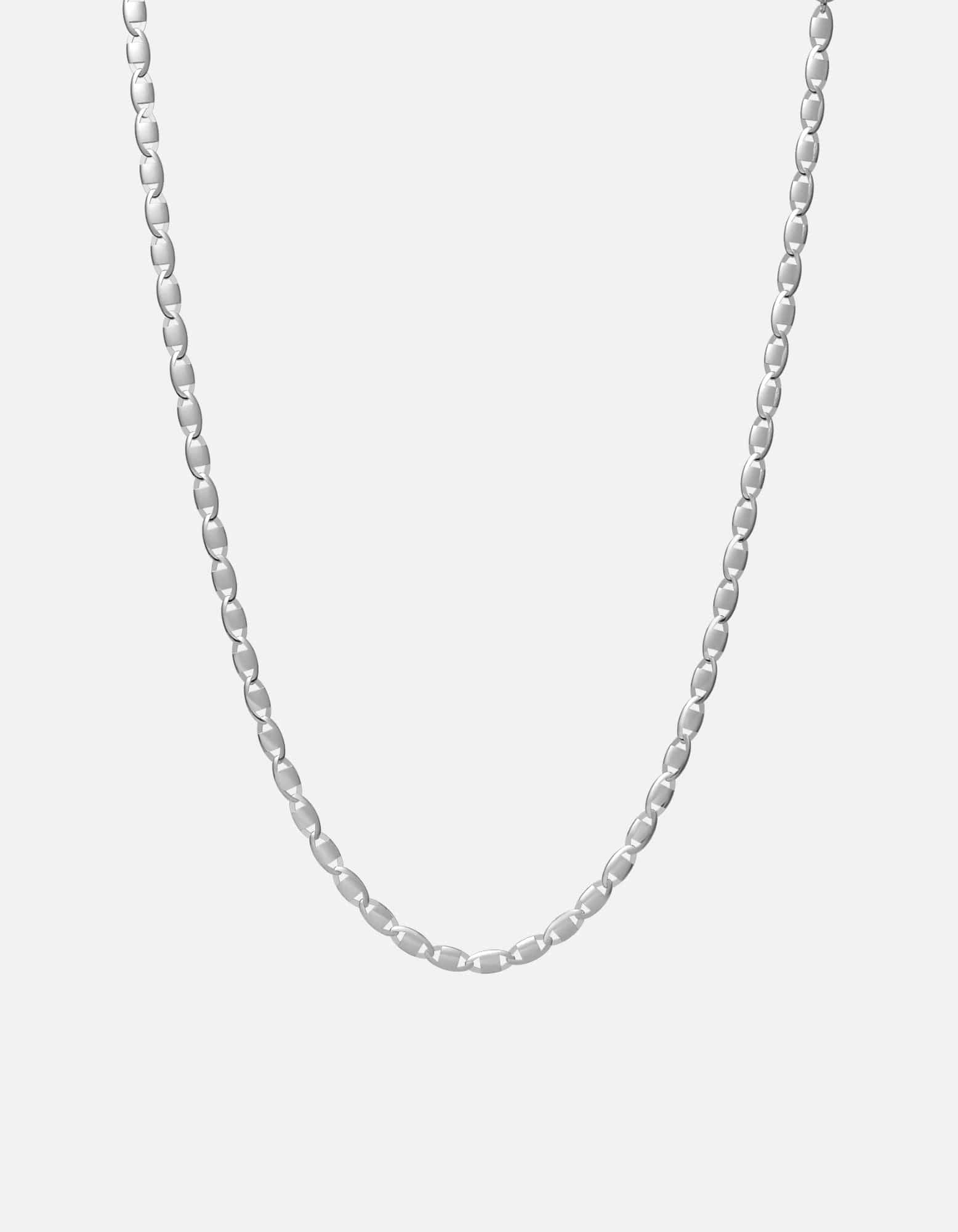 Vesper Chain Necklace, Sterling Silver