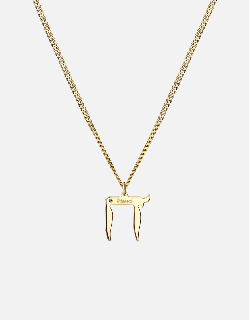 Chai Pendant Necklace, Gold Vermeil