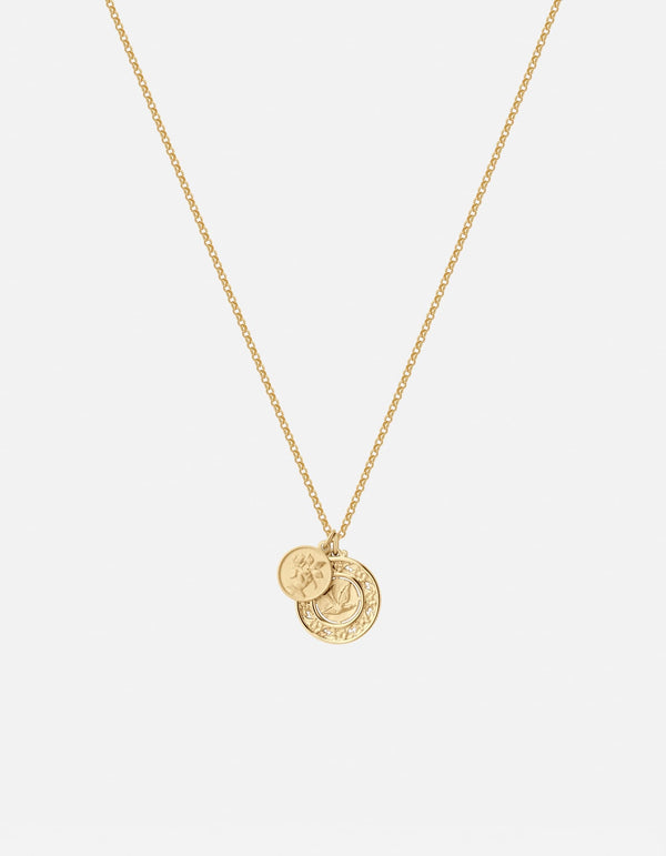 Miansai Necklaces Garden Dove Pendant Necklace, Gold Vermeil Polished Gold / 16in.-18in.