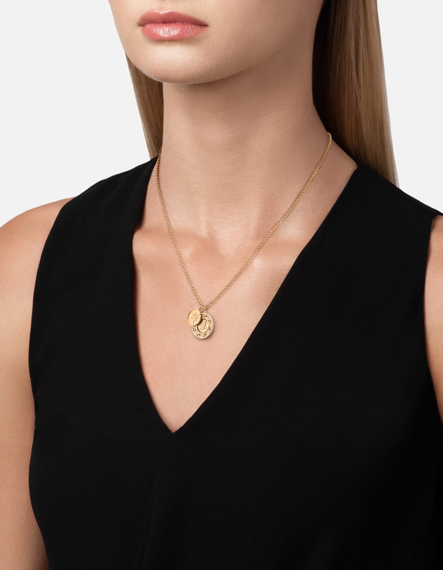 Garden Dove Pendant Necklace, Gold Vermeil