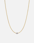 Miansai Necklaces Single Blue Eye Necklace, Gold Vermeil w/Enamel Blue / 21-22in.
