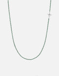 Miansai Necklaces Avi Necklace, Sterling Silver / Green/White Green/White / 22in.