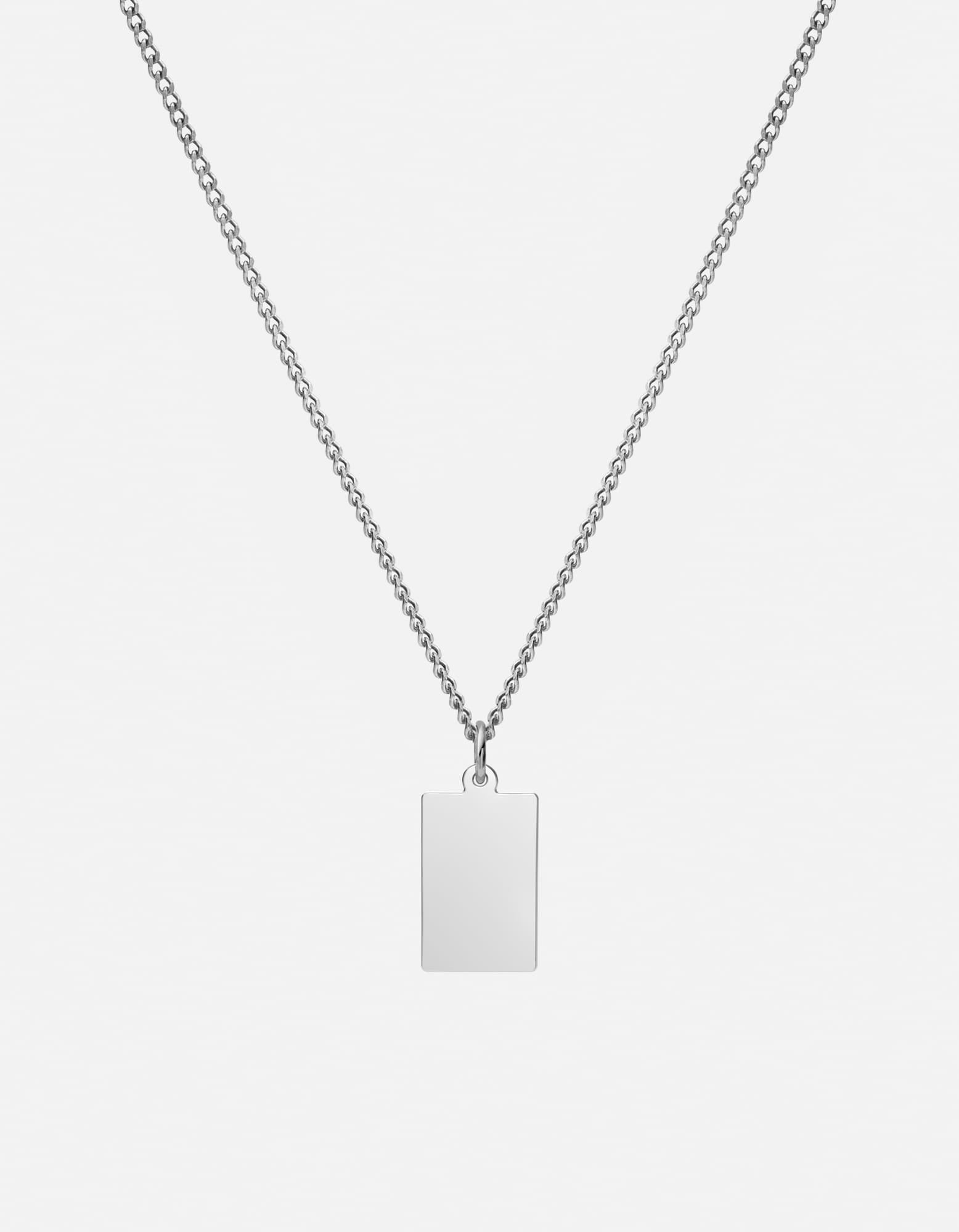 Orbit Pendant Necklace, Sterling Silver / Blue