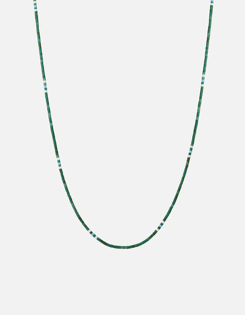 Miansai Necklaces Avi Bead Necklace, Sterling Silver / Green Green / 22in.