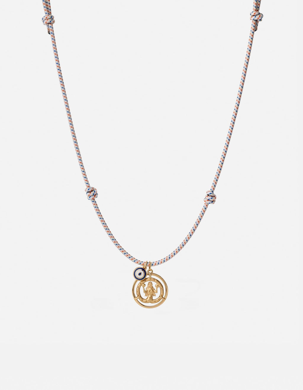 Miansai Necklaces Eternita Bungee Necklace, Gold Vermeil / Off-White Off White / O/S
