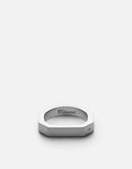 Miansai Rings Hex Ring, Sterling Silver Matte Silver / 10